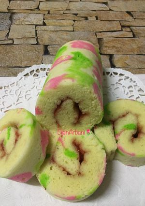 Foto resep BOLU GULUNG MOTIF, 1X KUKUS 🌷