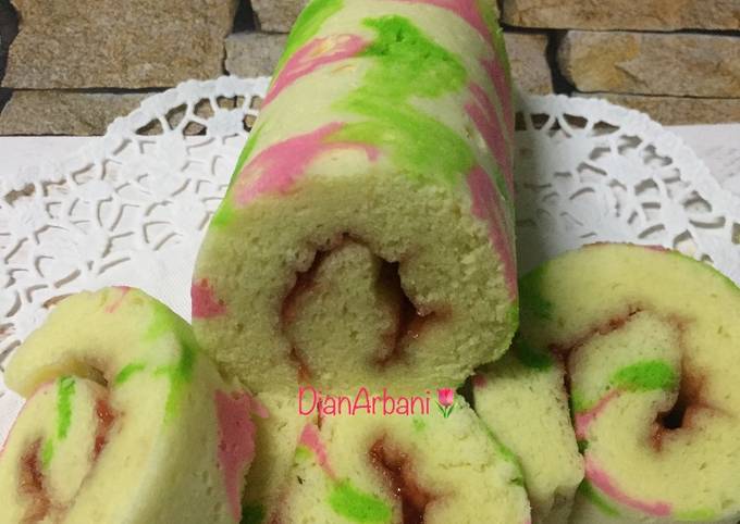 Recipe: Appetizing BOLU GULUNG MOTIF, 1X KUKUS 