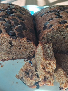 Una foto de Budín integral con chips de chocolate