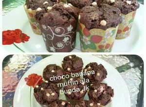 Foto resep Choco banana muffin ala bunda jk