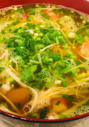 Hình của món Canh tôm bí đỏ tại Tokyo.