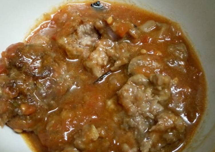 Steps to Prepare Award-winning Meatballs in stew