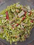Tumis bunga kates dan oncom