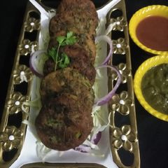 A picture of Veg galouti kabab.