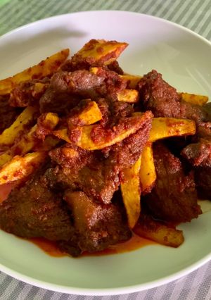 Foto resep Dendeng Lambok Lado Merah Kentang