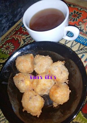 A picture of Yam-sweet potato Balls.