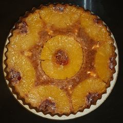 A picture of Upside down pineapple cake.