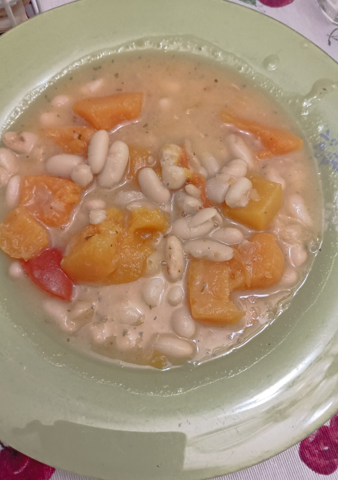 Una foto de Judías con calabaza