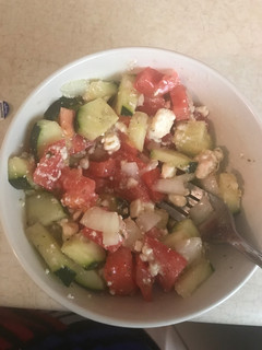 A picture of My favourite Greek salad.