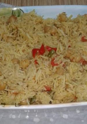 A picture of Chickpea Chilli Rice.