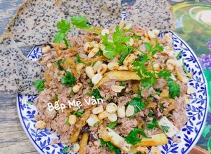 Hình của món Trái vả trộn chay.