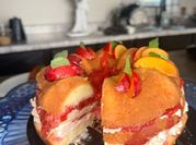 A picture of plum dessert