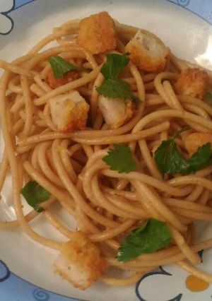 Foto resep BBQ Spaghetti w/ Chicken Nugget