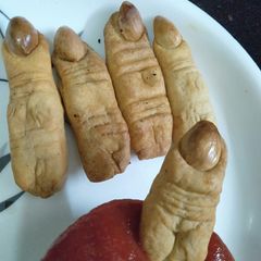 A picture of Witch finger cookies.