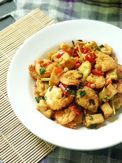 Foto resep Udang tahu cabe garam