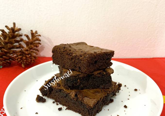 Yuk intip, Bagaimana cara membuat Fudgy Brownies dijamin lezat