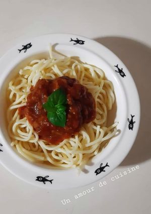 Une photo de Spaghetti a la bolognaise 🍝