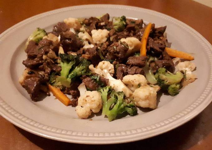 Steps to Make Homemade Stir fried beef and Brocolli