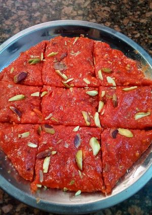 A picture of Fruit jam burfi.