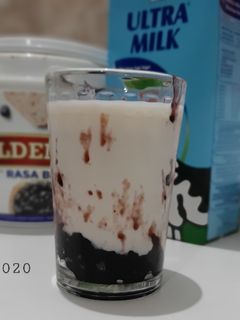 Foto resep Blueberry Milk Latte
