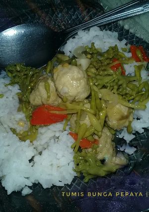 Foto resep Tumis Bunga Pepaya