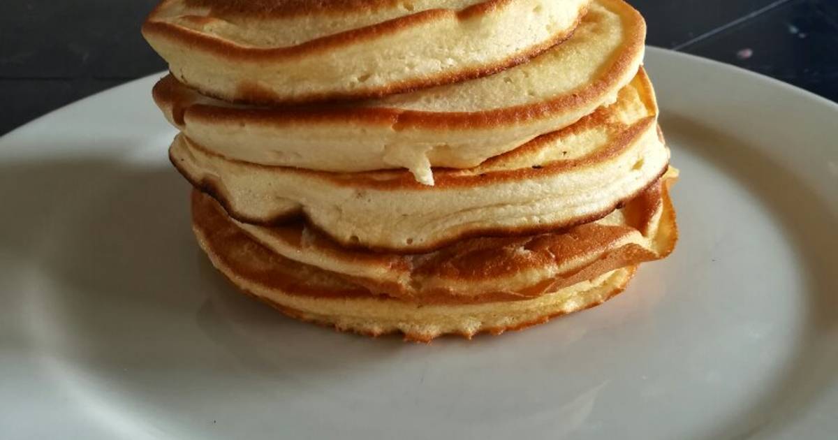 Pancakes Súper Esponjosos Receta de Julián Andrés Montoya V. Cookpad