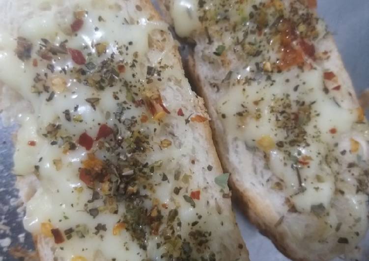 Steps to Prepare Ultimate Cheesy garlic bread