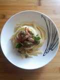 Fettuccine with Artichoke Hearts and Bacon