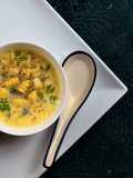 Pro biotic Sweet Corn Gazpacho with Yakult