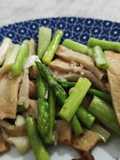 Tumis Asparagus Odeng