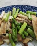 Tumis Asparagus Odeng