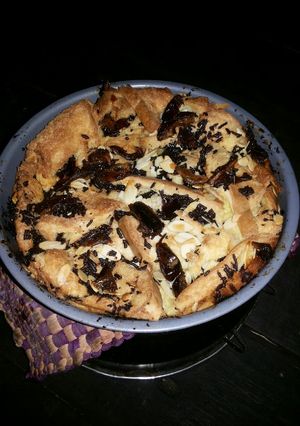 Foto resep Bread pudding with kurma