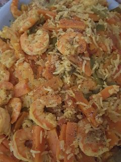 صورة لوصفة رز مع الجمبري