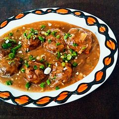 A picture of Veg. Manchurian Gravy.