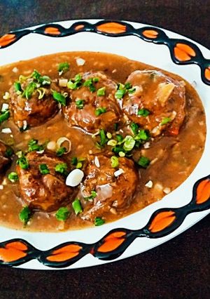 A picture of Veg. Manchurian Gravy.