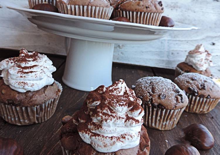Muffin castagne e panna (senza burro e olio)