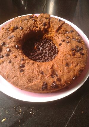A picture of Leftover biscuit rusk pieces chocolate cake.