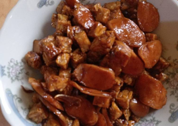 Bagaimana meracik Tempe Sosis Kecap yang Bikin Ngiler