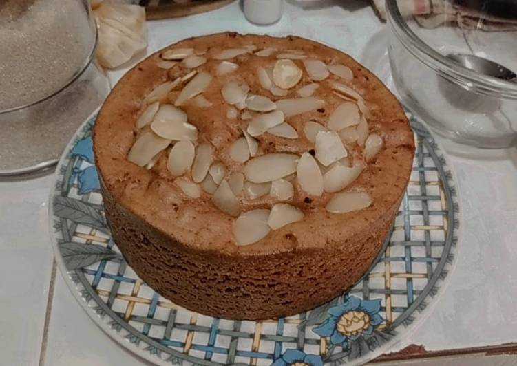 Cake milo almond kukus