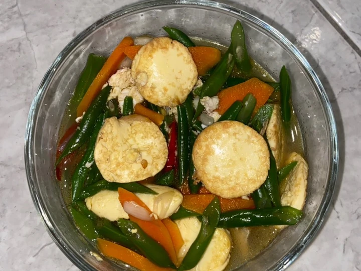 Cara Gampang Menyiapkan Resep Tumis buncis tofu orak arik telur yang  Bikin Ketagihan Anti Ribet, Lezat Sekali