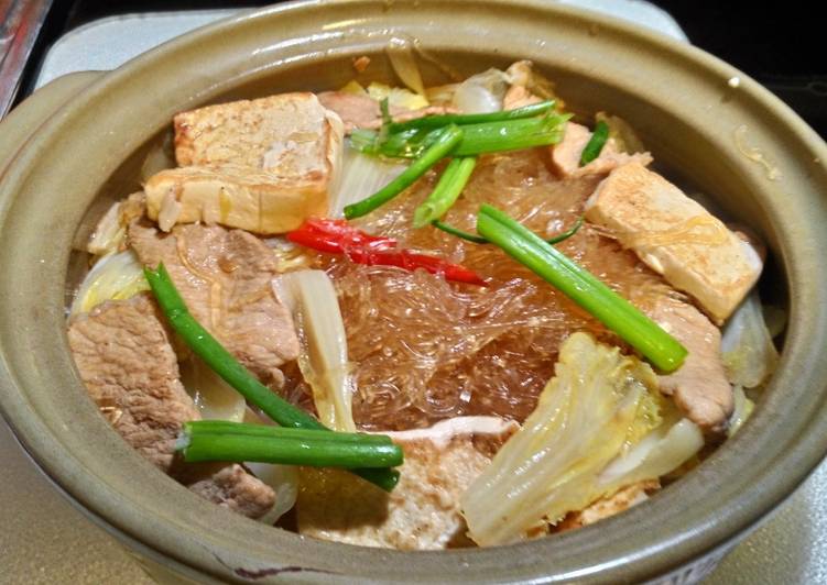 北美liuliu 發表的白菜豆腐肉片粉絲煲食譜 Cookpad