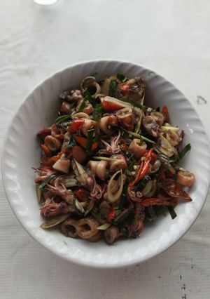 Foto resep Tumis cumi asin