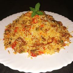 Paneer Mushroom Biryani A picture of Paneer Mushroom Biryani.