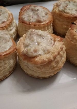 Foto principal de Vol-au-vent mar y tierra con Thermomix