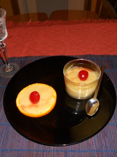 Una foto de Crema de naranja