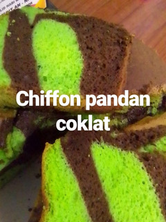 Foto resep Chiffon pandan coklat