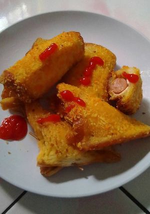 Foto resep Roti tawar goreng isi sosis