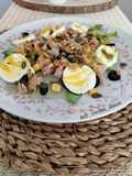 Ensalada de pencas de acelga con vinagreta de mostaza y miel