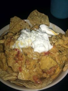 A picture of Chicken Nachos.