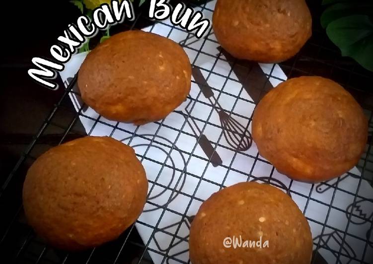 Cara Gampang Menyiapkan Mexican Bun a.k.a Roti Boy (Roti &#34;O&#34;) tanpa telur Anti Gagal